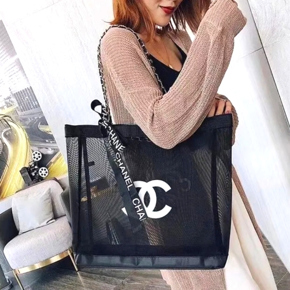 CHANEL Bags Chanel Vip Mesh Tote Set Poshmark